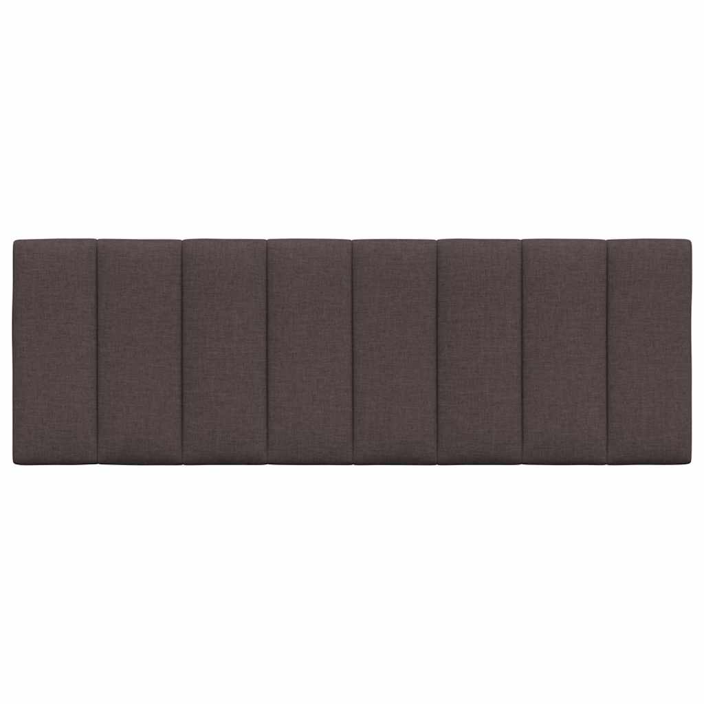 Kopfteil-Kissen "Hanko" Dunkelbraun 140 cm Stoff