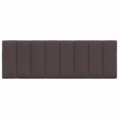 Kopfteil-Kissen "Hanko" Dunkelbraun 140 cm Stoff