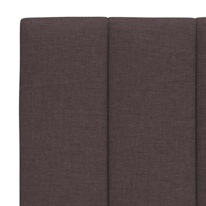 Kopfteil-Kissen "Hanko" Dunkelbraun 140 cm Stoff