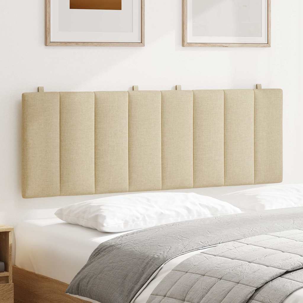Kopfteil-Kissen "Hanko" Creme 140 cm Stoff
