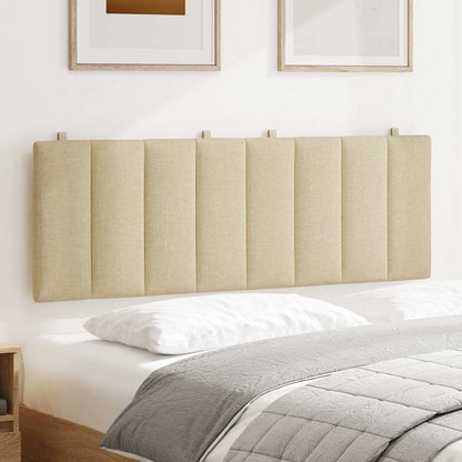 Kopfteil-Kissen "Hanko" Creme 140 cm Stoff