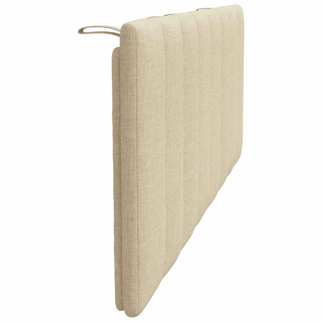 Kopfteil-Kissen "Hanko" Creme 140 cm Stoff