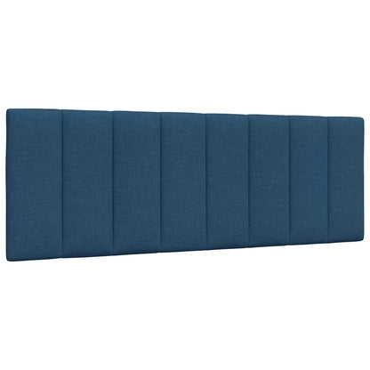 Kopfteil-Kissen "Hanko" Blau 140 cm Stoff