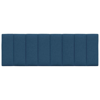 Kopfteil-Kissen "Hanko" Blau 140 cm Stoff