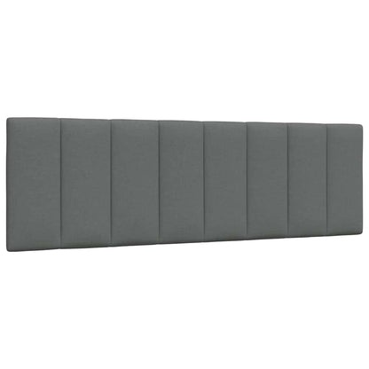 Kopfteil-Kissen "Hanko" Dunkelgrau 160 cm Stoff