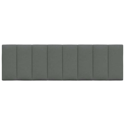 Kopfteil-Kissen "Hanko" Dunkelgrau 160 cm Stoff