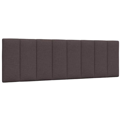 Kopfteil-Kissen "Hanko" Dunkelbraun 160 cm Stoff