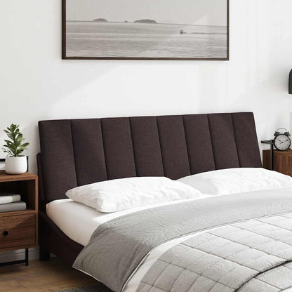 Kopfteil-Kissen "Hanko" Dunkelbraun 160 cm Stoff