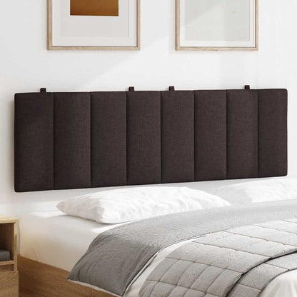 Kopfteil-Kissen "Hanko" Dunkelbraun 160 cm Stoff