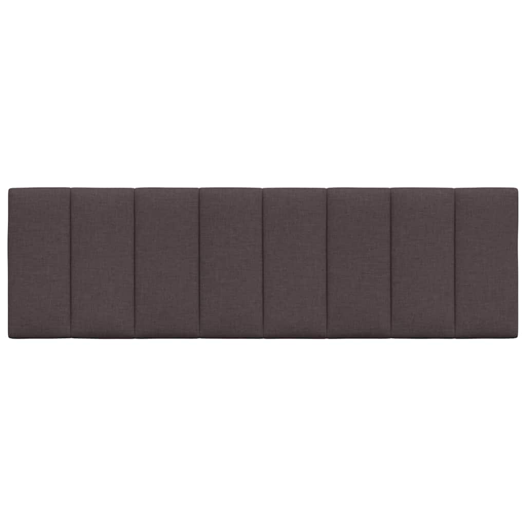Kopfteil-Kissen "Hanko" Dunkelbraun 160 cm Stoff