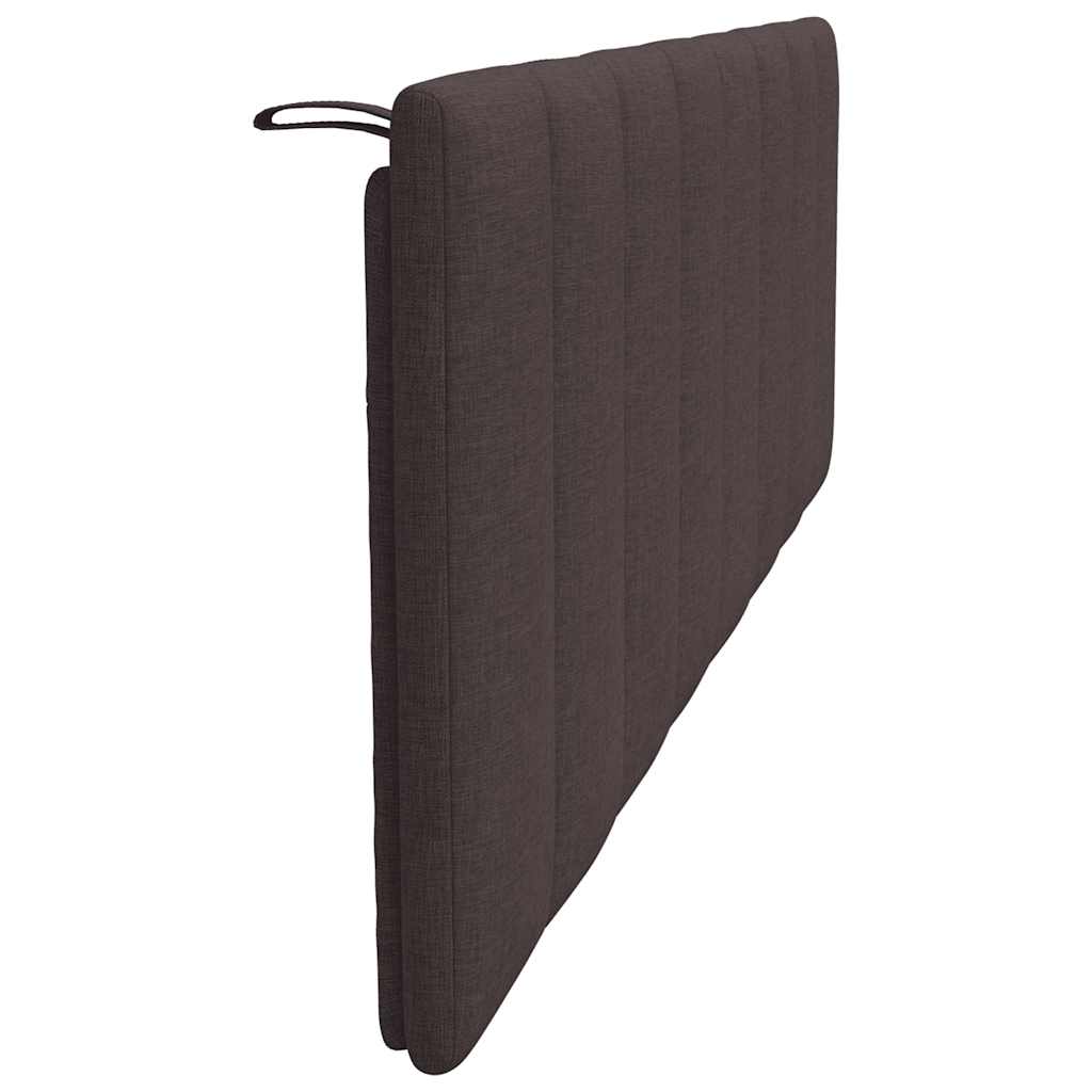 Kopfteil-Kissen "Hanko" Dunkelbraun 160 cm Stoff