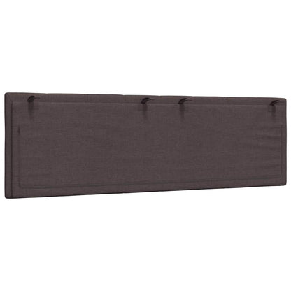 Kopfteil-Kissen "Hanko" Dunkelbraun 160 cm Stoff