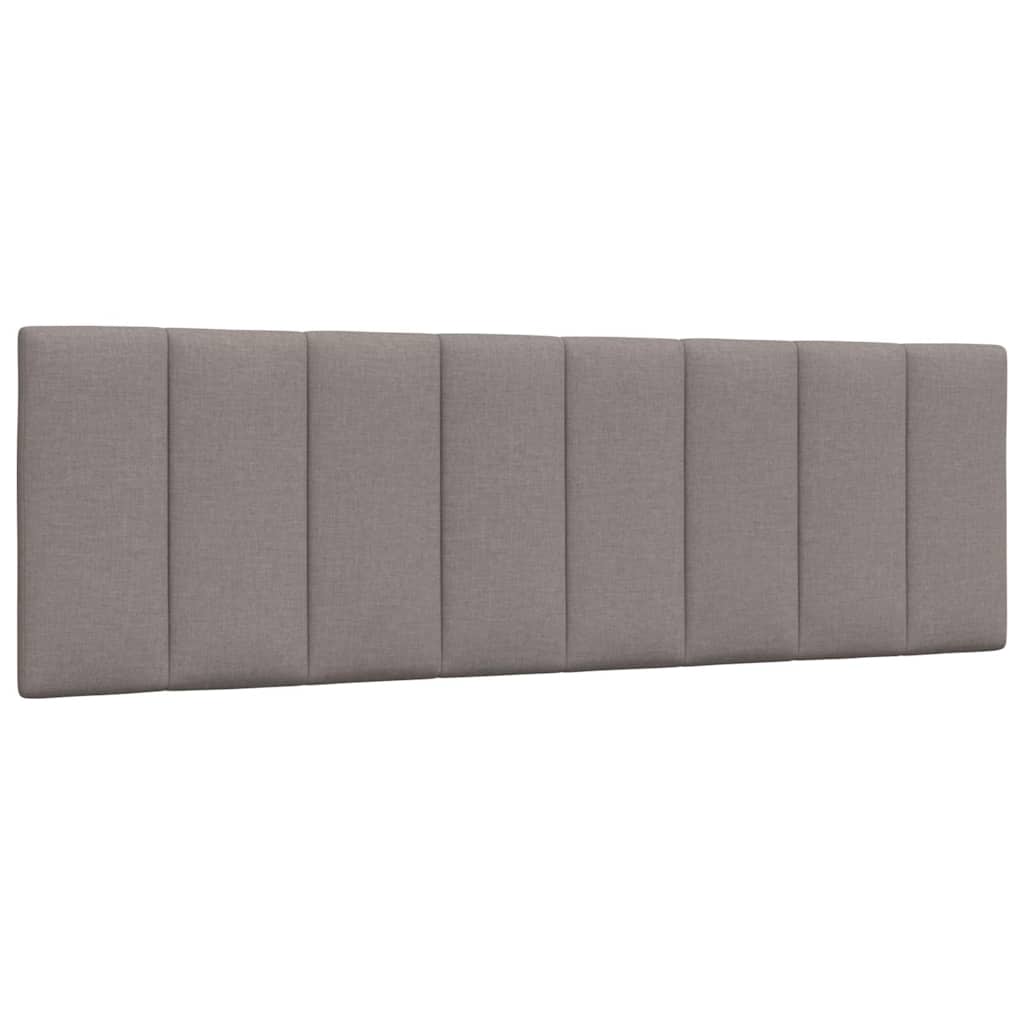 Kopfteil-Kissen "Hanko" Taupe 160 cm Stoff