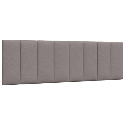 Kopfteil-Kissen "Hanko" Taupe 160 cm Stoff