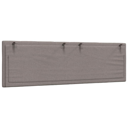 Kopfteil-Kissen "Hanko" Taupe 160 cm Stoff