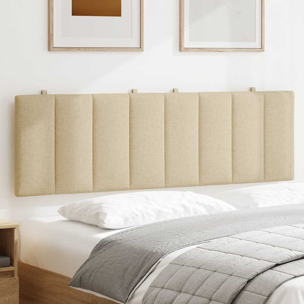 Kopfteil-Kissen "Hanko" Creme 160 cm Stoff
