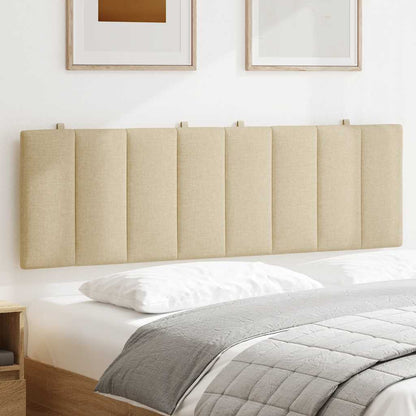 Kopfteil-Kissen "Hanko" Creme 160 cm Stoff