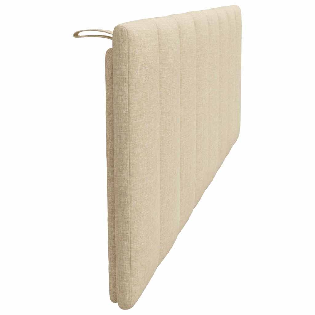 Kopfteil-Kissen "Hanko" Creme 160 cm Stoff
