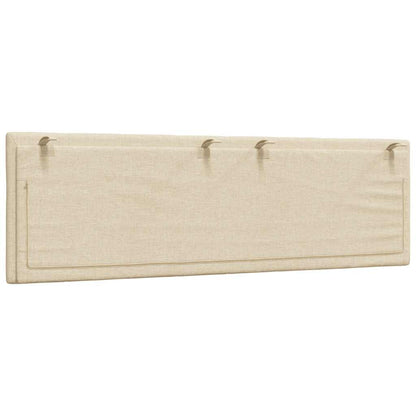 Kopfteil-Kissen "Hanko" Creme 160 cm Stoff