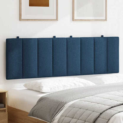 Kopfteil-Kissen "Hanko" Blau 160 cm Stoff