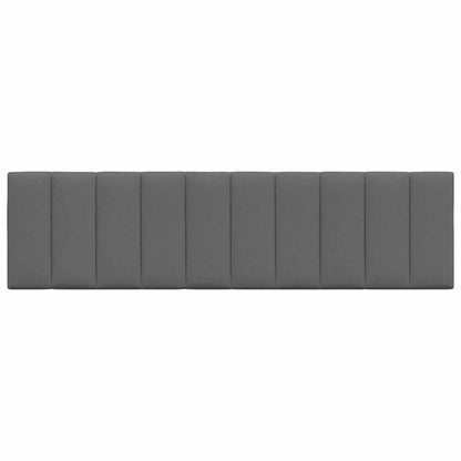 Kopfteil-Kissen "Hanko" Dunkelgrau 180 cm Stoff