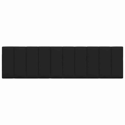 Kopfteil-Kissen "Hanko" Schwarz 180 cm Stoff