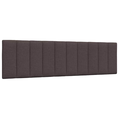 Kopfteil-Kissen "Hanko" Dunkelbraun 180 cm Stoff