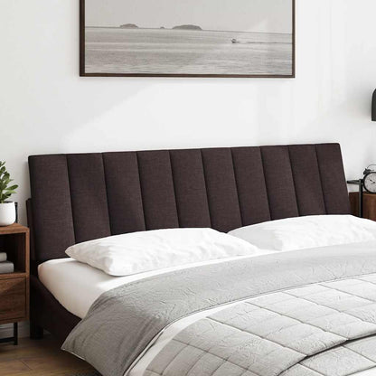 Kopfteil-Kissen "Hanko" Dunkelbraun 180 cm Stoff
