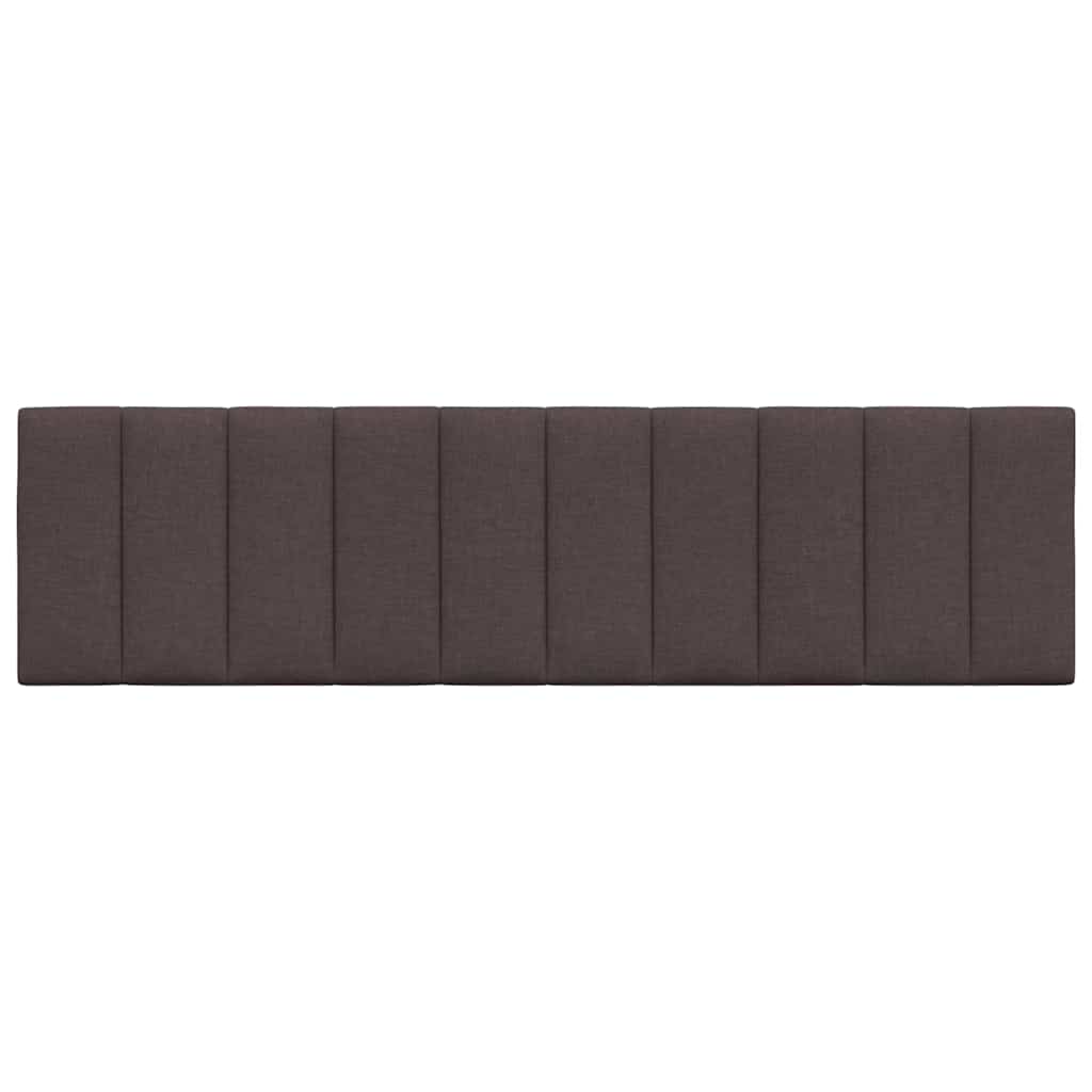 Kopfteil-Kissen "Hanko" Dunkelbraun 180 cm Stoff