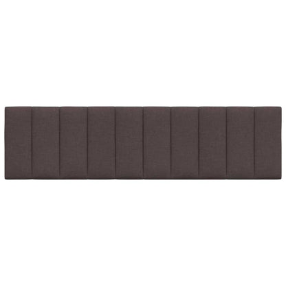 Kopfteil-Kissen "Hanko" Dunkelbraun 180 cm Stoff