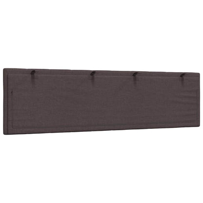 Kopfteil-Kissen "Hanko" Dunkelbraun 180 cm Stoff