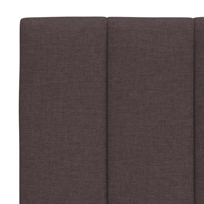 Kopfteil-Kissen "Hanko" Dunkelbraun 180 cm Stoff