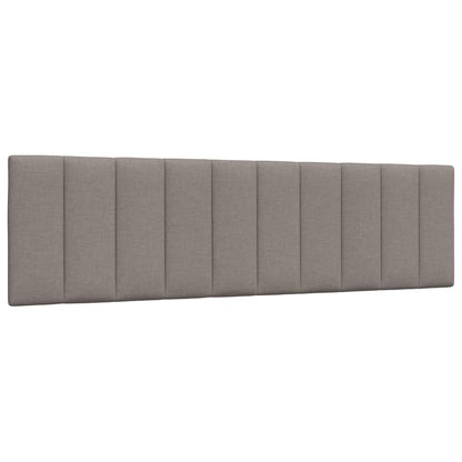 Kopfteil-Kissen "Hanko" Taupe 180 cm Stoff