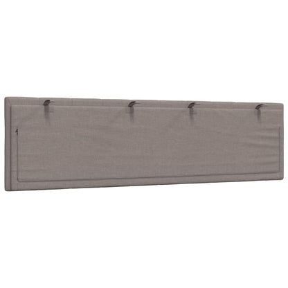 Kopfteil-Kissen "Hanko" Taupe 180 cm Stoff