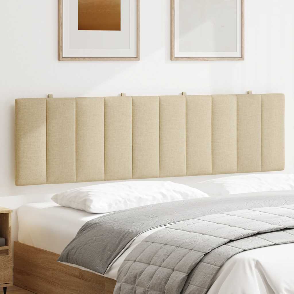 Kopfteil-Kissen "Hanko" Creme 180 cm Stoff