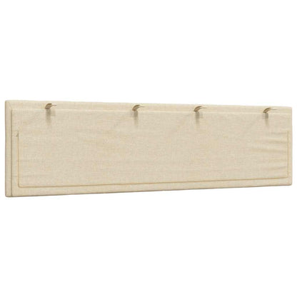 Kopfteil-Kissen "Hanko" Creme 180 cm Stoff