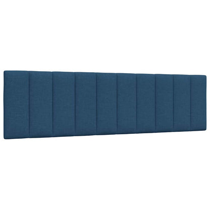 Kopfteil-Kissen "Hanko" Blau 180 cm Stoff