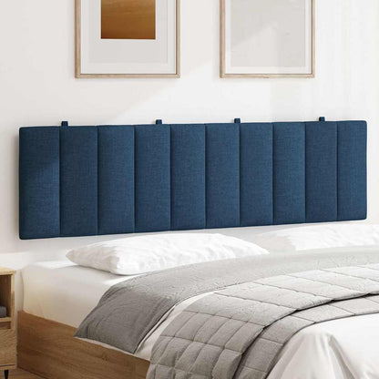 Kopfteil-Kissen "Hanko" Blau 180 cm Stoff