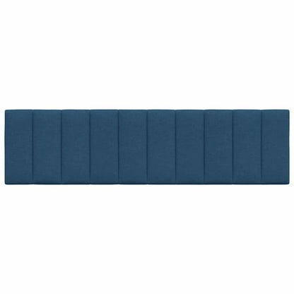 Kopfteil-Kissen "Hanko" Blau 180 cm Stoff