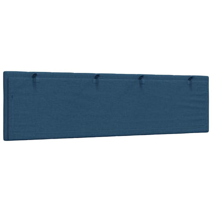 Kopfteil-Kissen "Hanko" Blau 180 cm Stoff