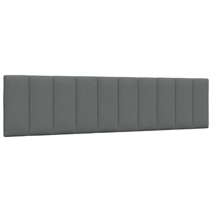 Kopfteil-Kissen "Hanko" Dunkelgrau 200 cm Stoff