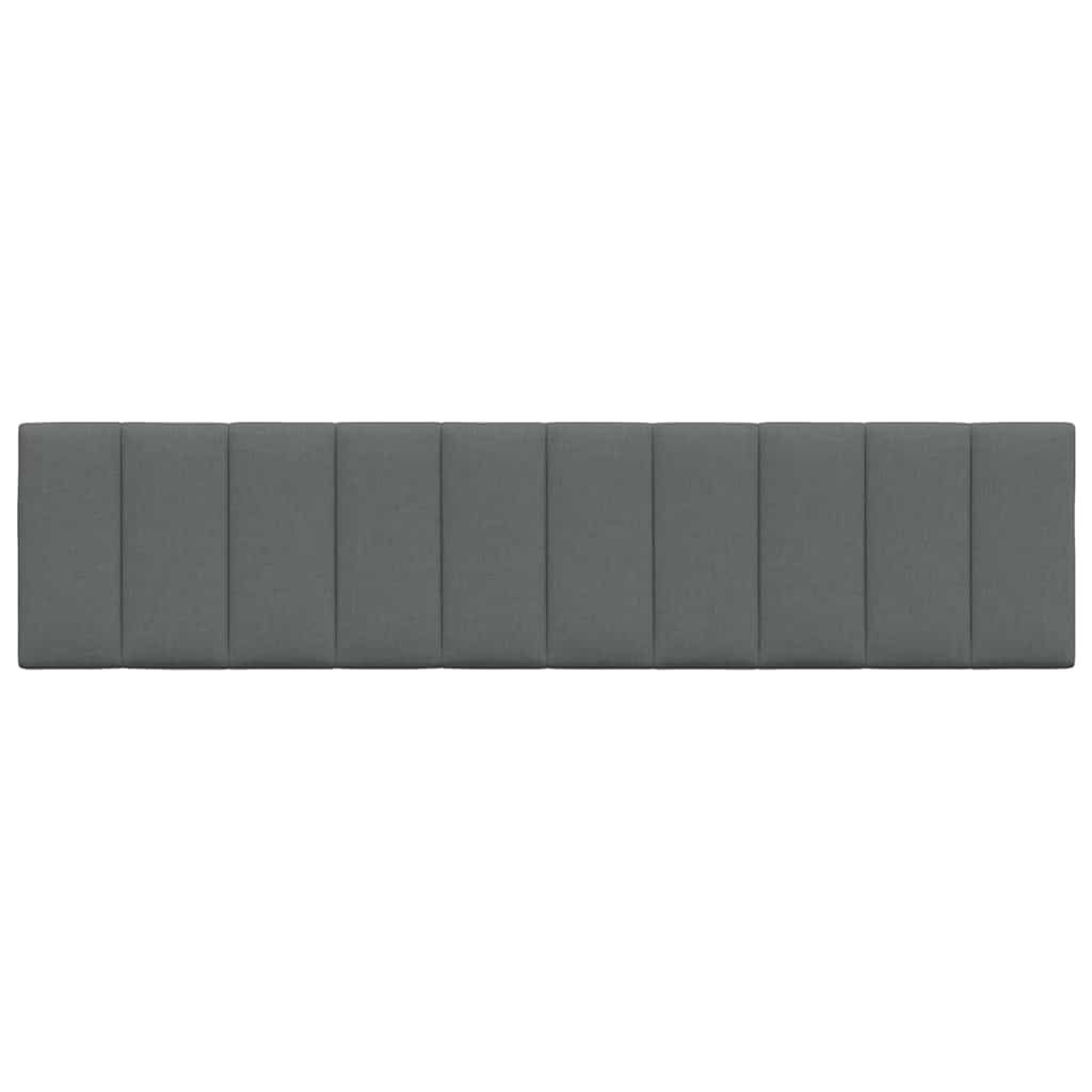 Kopfteil-Kissen "Hanko" Dunkelgrau 200 cm Stoff