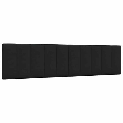 Kopfteil-Kissen "Hanko" Schwarz 200 cm Stoff