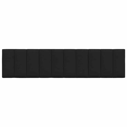Kopfteil-Kissen "Hanko" Schwarz 200 cm Stoff