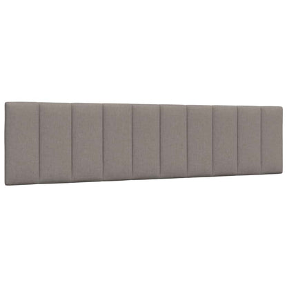 Kopfteil-Kissen "Hanko" Taupe 200 cm Stoff