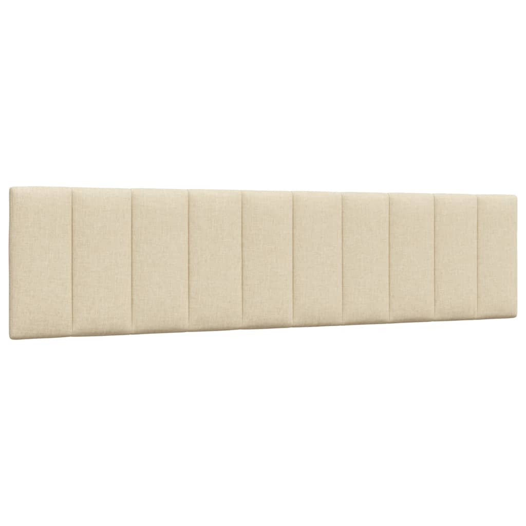 Kopfteil-Kissen "Hanko" Creme 200 cm Stoff