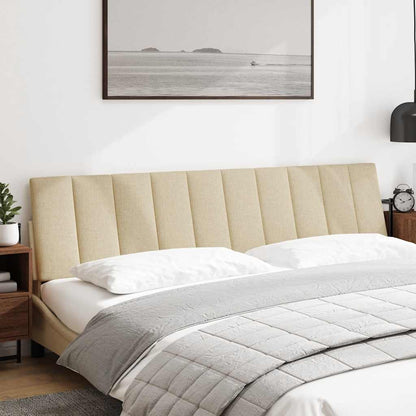 Kopfteil-Kissen "Hanko" Creme 200 cm Stoff