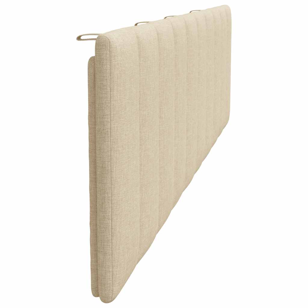 Kopfteil-Kissen "Hanko" Creme 200 cm Stoff