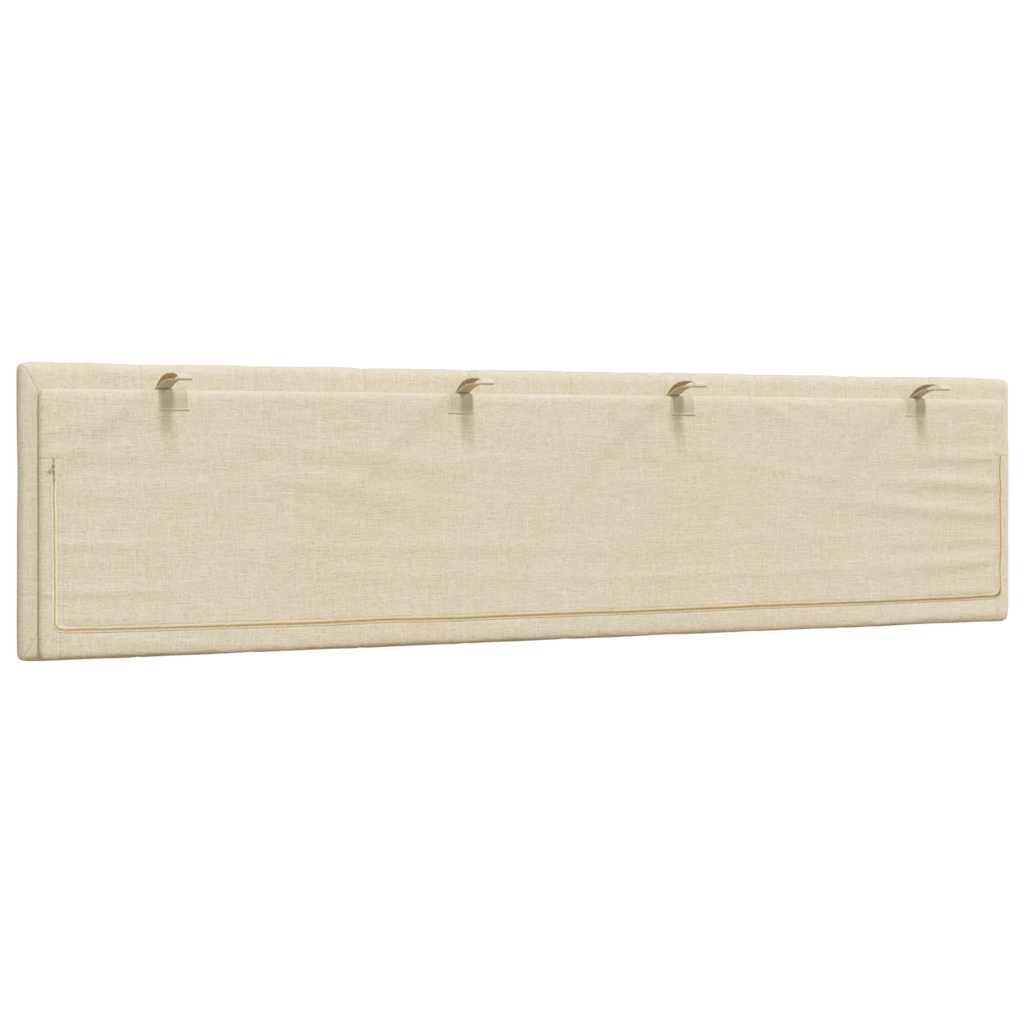 Kopfteil-Kissen "Hanko" Creme 200 cm Stoff