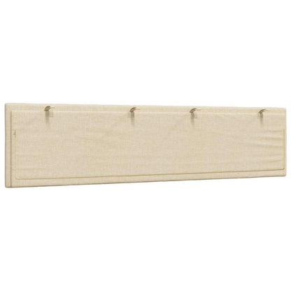 Kopfteil-Kissen "Hanko" Creme 200 cm Stoff
